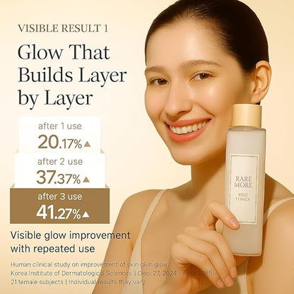 EXOTIQLIFE Rice Toner - Brightening Korean Milky Rice Toner with Niacinamide for Glass Skin