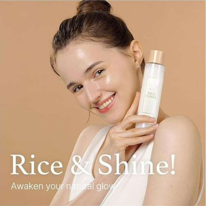 EXOTIQLIFE Rice Toner - Brightening Korean Milky Rice Toner with Niacinamide for Glass Skin